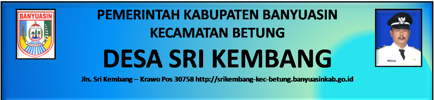 Website Sri Kembang Karet Kecamatan Betung Kabupaten Banyuasin